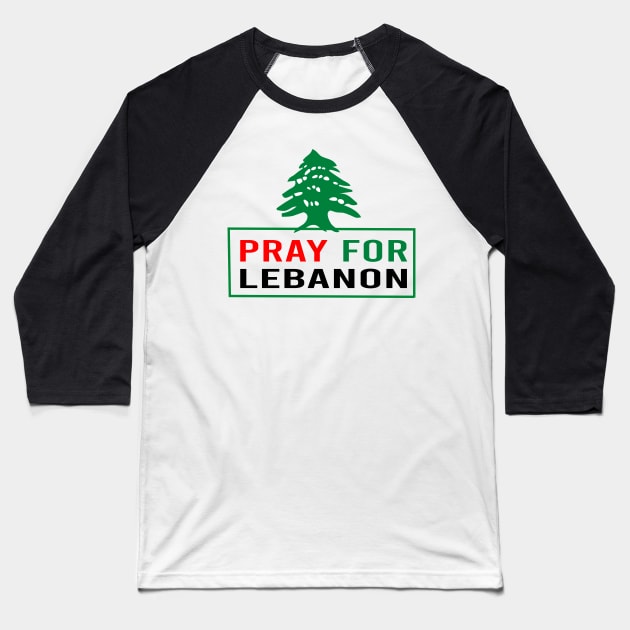 Pray For Lebanon stand with Lebanese people Baseball T-Shirt by Formoon